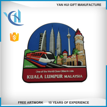 Custom made Cheap plastic soft pvc rubber 3D fridge magnet