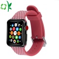 Bracelets de montre en silicone 3D gaufré pour Apple Watch