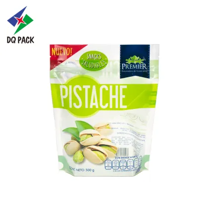 Stand Up Snacks Zipper Pouch For Nut