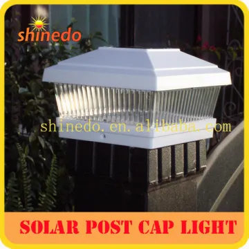 Powered LED Light Plastic Square Post Fence With Inner Post Base Mount Dimension 5"x5"