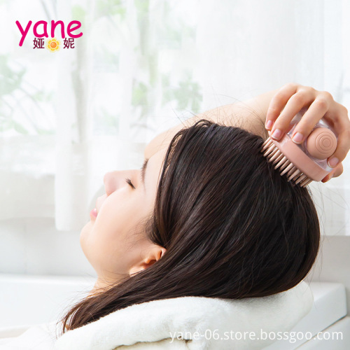 Hair Wash Brush with Liquid Silicone Massage Comb for Scalp Cleaning