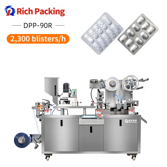 Mini Tablet Capsule Blister Packing Machine - DPP 80 90 Full Automatic Small Blister Packaging Machine For Sale