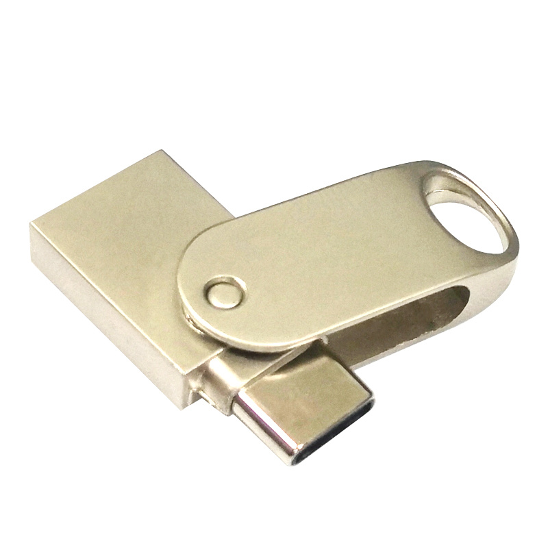 Type-C metaal roterende draagbare USB-flashaandrijving