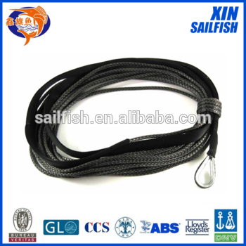 Gray and black color UHMWPE ropes made in Five star company