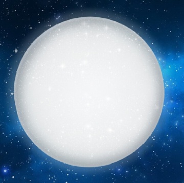 TIWIN 22W warm white Star effect surface mounted Acrylic Flush Ceiling Light in White