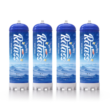 Rotass 2.2L Whip Cream Gas Canister (1364g) with 24% More Portions: High-Quality Whipped Cream Charger