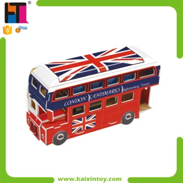 10234929 Ppaer Foam 21 PCS London Bus Cheap Educational 3d Models Toy