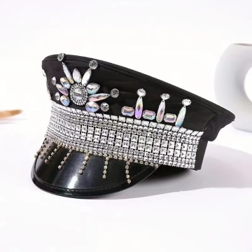 Topi bunga rhinestone mewah - topi parti yang disesuaikan untuk orang dewasa