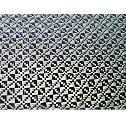 carbon aramid hybrid jacquard fiber fabric fibre cloth