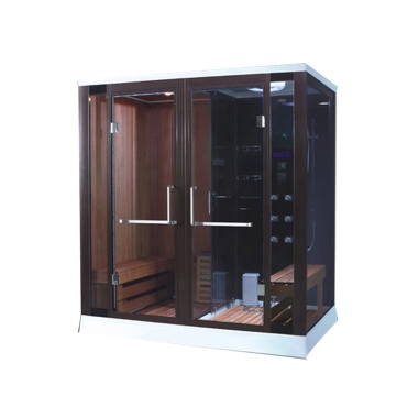 Hochwertiger Doppel-Holz-Sauna-Raum für optimale gesundheitliche Vorteile