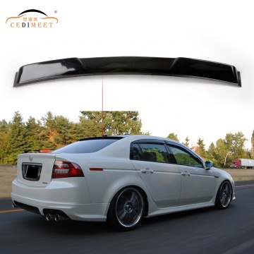 Spoiler acrilico per labbra a ala del tetto posteriore nero alto per Acura TL 2004-2008