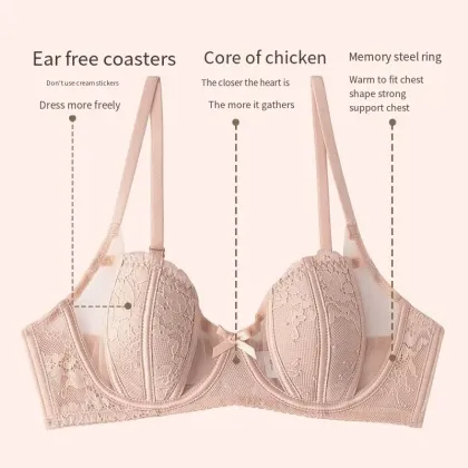 French Lingerie Women's Sexy Lace Bra Set