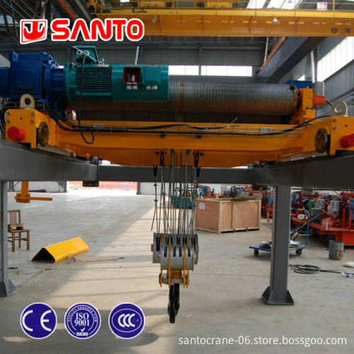 Workshop Eot Overhead Crane: Double Girder Beam Overhead Cranes with Remote Control - 5 to 20 Ton Capacity
