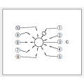 9 contact corresponding to vertical type