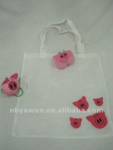 Foldable Animal Polyester Cute Shopping Bag