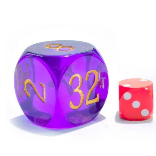 5 Dés à Doubler Pour Backgammon En Acrylique - Cube De Tournoi Translucide Coloré - Accessoire De Jeu élégant Et Pratique