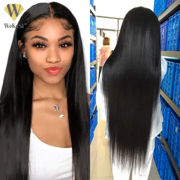 Bone straight human hair wigs wholesale cuticle aligned mink virgin brazilian 150% 180% 200% human hair lace front wigs vendors