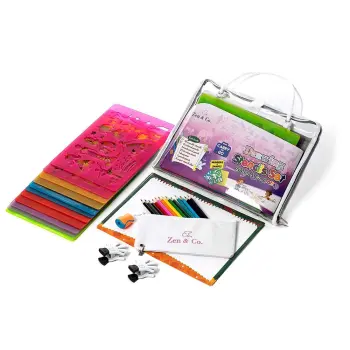 Drawing Stencils Set for Kids - Creativity Kit & Travel Activity - Educational Toy for Arts and Crafts