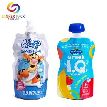 BRC Standard Reclosable Baby Food Pouch With Spout