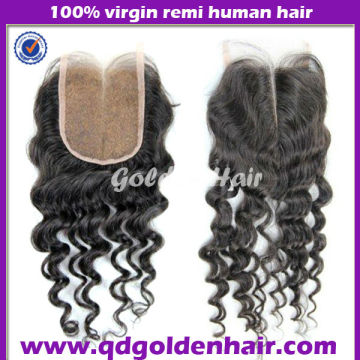 Cheap Price Good Quality 100% Virgin Top Silk Base Closure Freestyle Parting