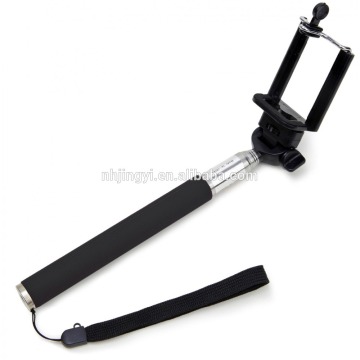 Trave tourism flexible aluminum handheld buletooth wireless for smart phone android selfie stick