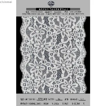 well designed elastic nylon lace for pajamas