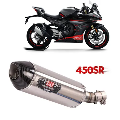 CF Moto 450SR Motorcycle Exhaust Contact Middle Pipe Slip-On