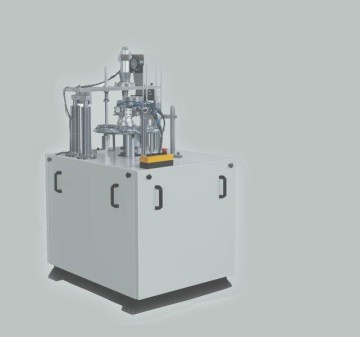 Flat top paper cup forming machine