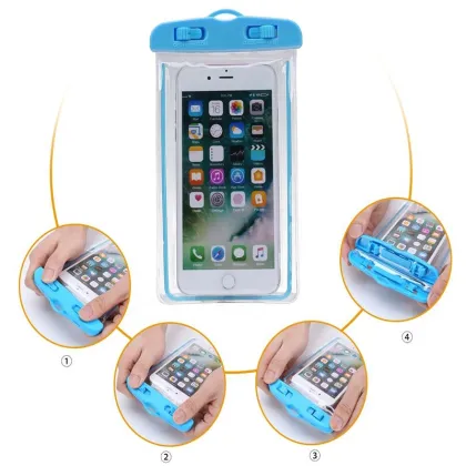 Universal PVC TPU Waterproof Phone Bags for Apple iPhones, Samsung, Redmi, and Xiaomi