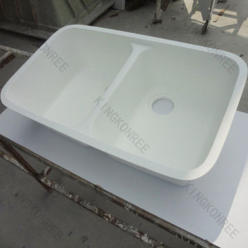 Customised Solid Surface Sinks Single Bowl, Small Sinks Easy Renewable &amp; Anti-yellowing