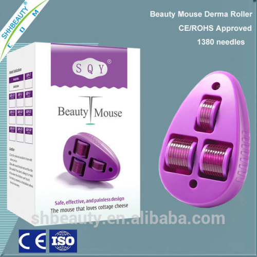 Mouse design derma roller home use,Revitalize dull-looking skin derma roller 1380 pieces