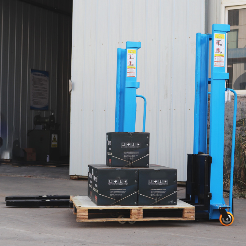 CE 1000Kg Semi Electric Pallet Stacker: Full Automatic RC Self-Loading Battery Hydraulic Portable Hand Lifter Forklift