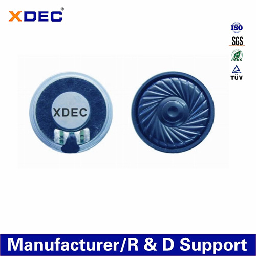 36mm round 8ohm 0.5w black mylar cone speaker