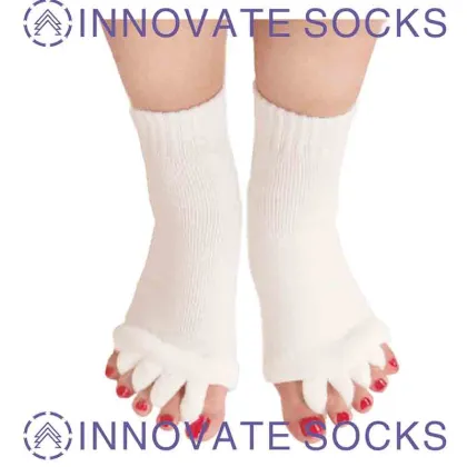 Health Massage Five Toe Open Toe Socks Anti Thumb Valgus Split Toe Crew Socks