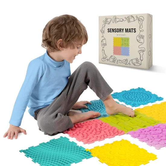 Vibrant Hues Shapes Tactile Sensory Tiles: A Playful Approach to Social Emotional Learning Activities for Autism
