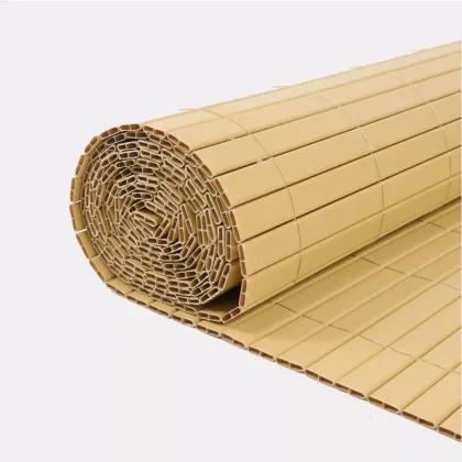 Nature PVC Bamboo Slat Panel Roll - Simulated Bamboo Elegance in PVC Panels
