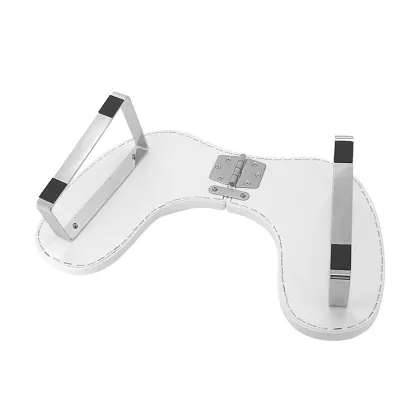 Ergonomic Inclined Butterfly Nail Arm Rest with Microfiber Leather