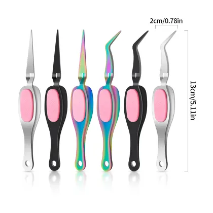 Stainless Steel Nail Art Tools: Molding Clips, Pliers, and Tweezers