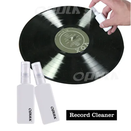 Anti-static record brush 2in1 vinyl record cleaning system