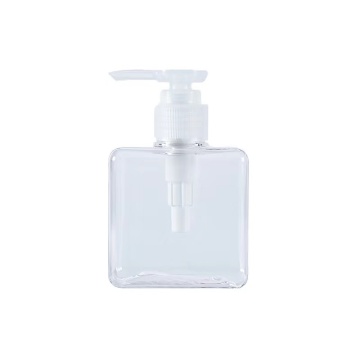 square hand wash bottle with pump