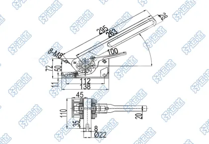 04805+04806 Curtain side truck body parts trailer curtain tensioner