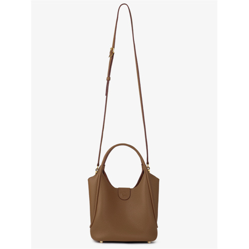 Simple and Stylish Leather Market Basket Bucket Bag