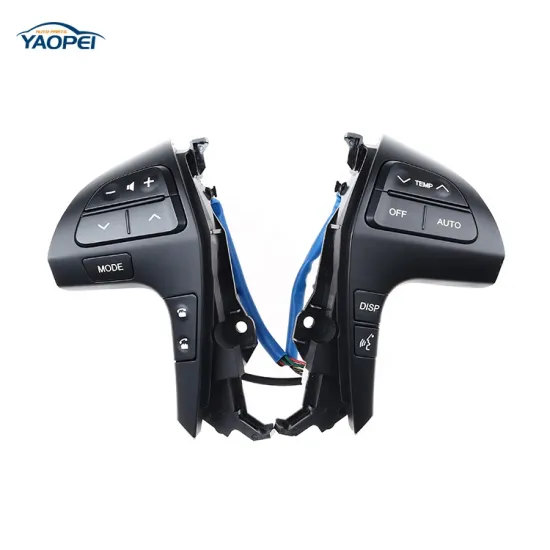 YAOPEI Multifunction Steering Wheel Switch for Toyota Highlander 2009-2012 Silver Black