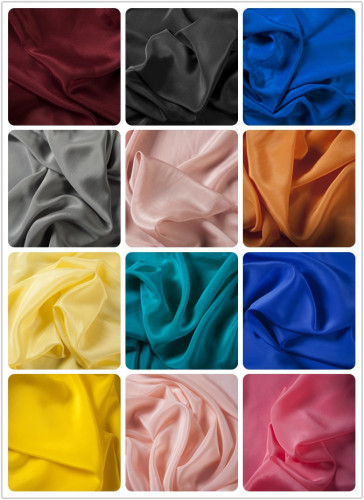 Woven Evening Dress CDC Fabric Silk Crepe De Chine