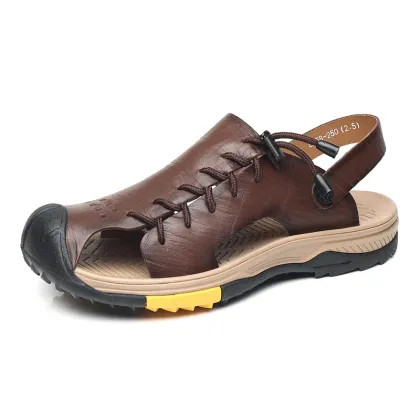 2024 New Summer Men's Outdoor Leather Sandals