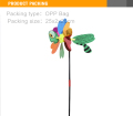 Pailletten driedimensionale dierlijke Insect nieuwigheid windmolen speelgoed