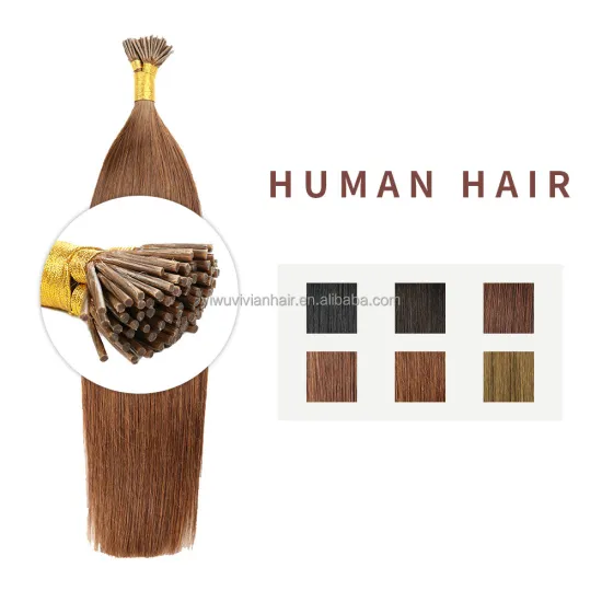 0.6g Virgin Human Hair Extensions: Keratin Stick I Tip with Cuticle Alignment