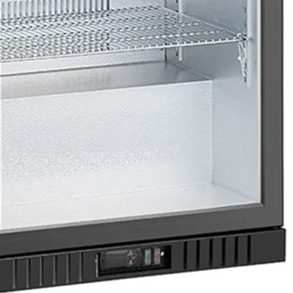 Single door back bar refrigerator