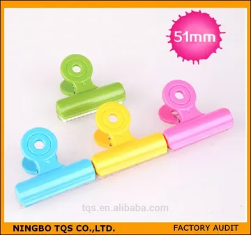 2'' Colorful Plastic Paper Clip Special Shape