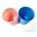 Colourful fashion gift glass cup & bamboo lid